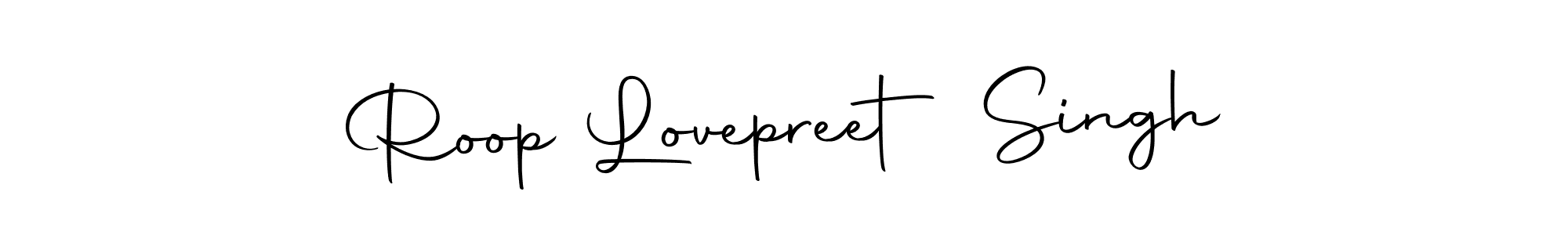 Make a beautiful signature design for name Roop Lovepreet Singh. With this signature (Autography-DOLnW) style, you can create a handwritten signature for free. Roop Lovepreet Singh signature style 10 images and pictures png