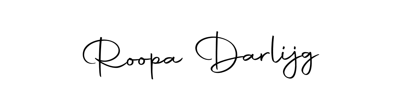 Make a beautiful signature design for name Roopa Darlijg. With this signature (Autography-DOLnW) style, you can create a handwritten signature for free. Roopa Darlijg signature style 10 images and pictures png