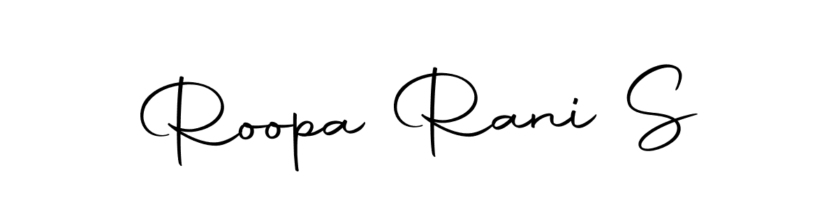 It looks lik you need a new signature style for name Roopa Rani S. Design unique handwritten (Autography-DOLnW) signature with our free signature maker in just a few clicks. Roopa Rani S signature style 10 images and pictures png