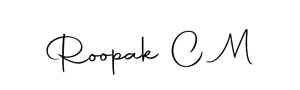 It looks lik you need a new signature style for name Roopak C M. Design unique handwritten (Autography-DOLnW) signature with our free signature maker in just a few clicks. Roopak C M signature style 10 images and pictures png