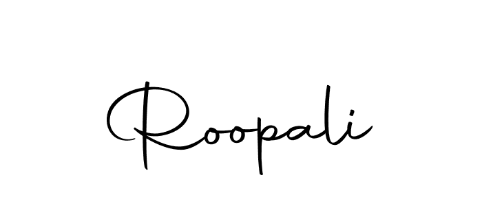Design your own signature with our free online signature maker. With this signature software, you can create a handwritten (Autography-DOLnW) signature for name Roopali. Roopali signature style 10 images and pictures png