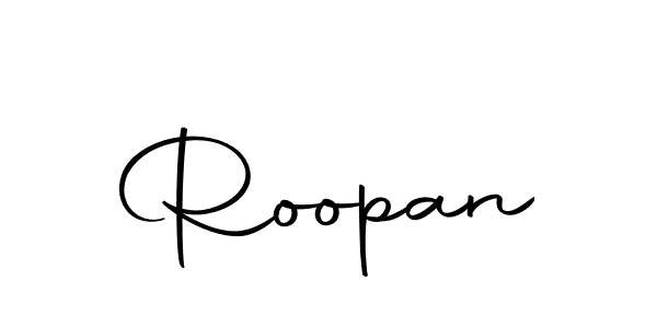 Create a beautiful signature design for name Roopan. With this signature (Autography-DOLnW) fonts, you can make a handwritten signature for free. Roopan signature style 10 images and pictures png