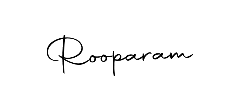 Design your own signature with our free online signature maker. With this signature software, you can create a handwritten (Autography-DOLnW) signature for name Rooparam. Rooparam signature style 10 images and pictures png