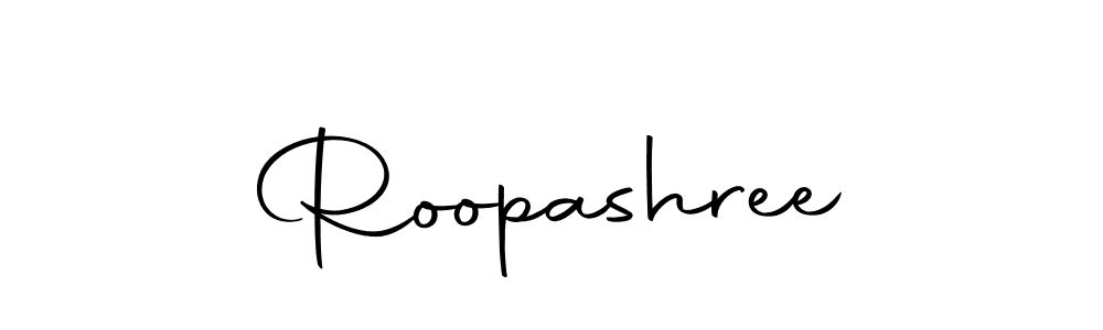 Design your own signature with our free online signature maker. With this signature software, you can create a handwritten (Autography-DOLnW) signature for name Roopashree. Roopashree signature style 10 images and pictures png