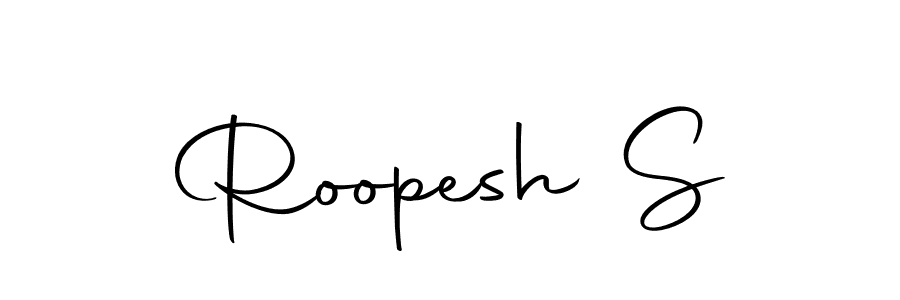if you are searching for the best signature style for your name Roopesh S. so please give up your signature search. here we have designed multiple signature styles  using Autography-DOLnW. Roopesh S signature style 10 images and pictures png