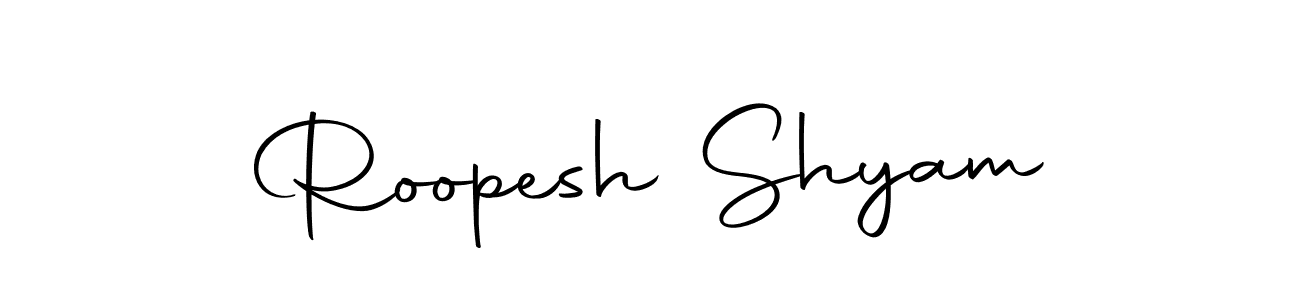 Design your own signature with our free online signature maker. With this signature software, you can create a handwritten (Autography-DOLnW) signature for name Roopesh Shyam. Roopesh Shyam signature style 10 images and pictures png