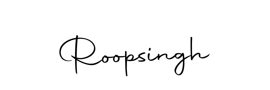 Make a beautiful signature design for name Roopsingh. With this signature (Autography-DOLnW) style, you can create a handwritten signature for free. Roopsingh signature style 10 images and pictures png