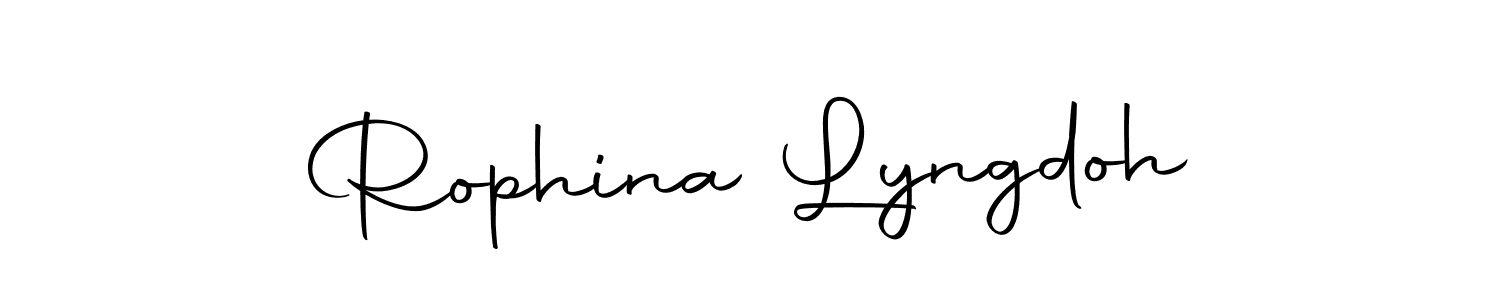 Design your own signature with our free online signature maker. With this signature software, you can create a handwritten (Autography-DOLnW) signature for name Rophina Lyngdoh. Rophina Lyngdoh signature style 10 images and pictures png