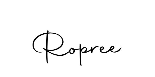 Ropree stylish signature style. Best Handwritten Sign (Autography-DOLnW) for my name. Handwritten Signature Collection Ideas for my name Ropree. Ropree signature style 10 images and pictures png