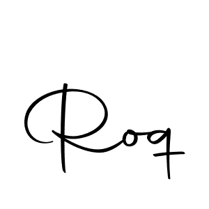 Design your own signature with our free online signature maker. With this signature software, you can create a handwritten (Autography-DOLnW) signature for name Roq. Roq signature style 10 images and pictures png