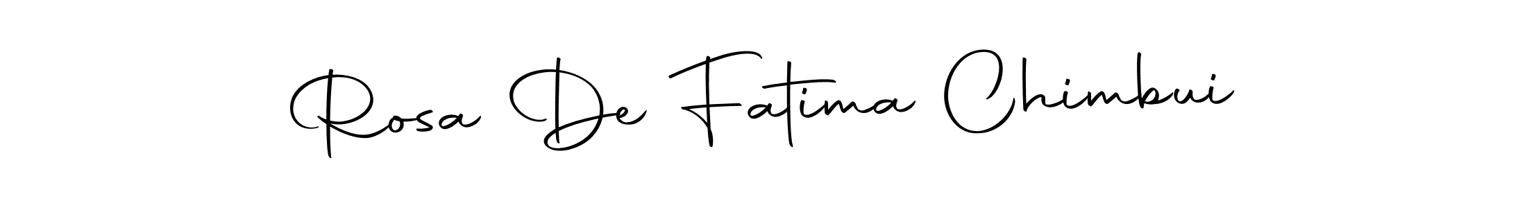 Also we have Rosa De Fatima Chimbui name is the best signature style. Create professional handwritten signature collection using Autography-DOLnW autograph style. Rosa De Fatima Chimbui signature style 10 images and pictures png