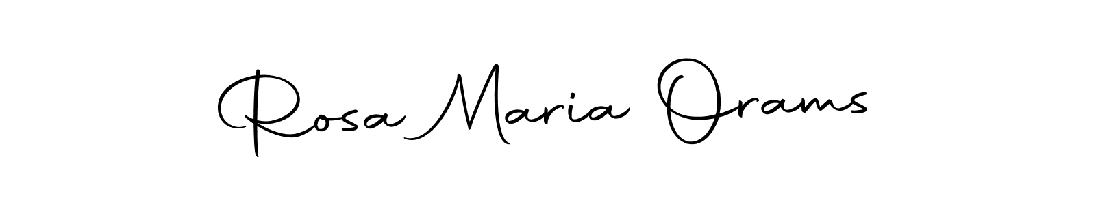 How to make Rosa Maria Orams name signature. Use Autography-DOLnW style for creating short signs online. This is the latest handwritten sign. Rosa Maria Orams signature style 10 images and pictures png