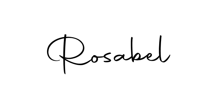 Design your own signature with our free online signature maker. With this signature software, you can create a handwritten (Autography-DOLnW) signature for name Rosabel. Rosabel signature style 10 images and pictures png