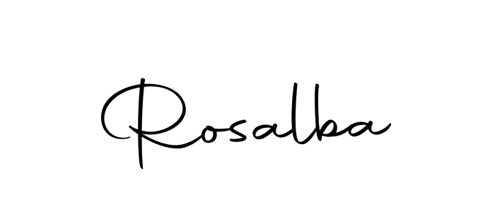 Here are the top 10 professional signature styles for the name Rosalba. These are the best autograph styles you can use for your name. Rosalba signature style 10 images and pictures png