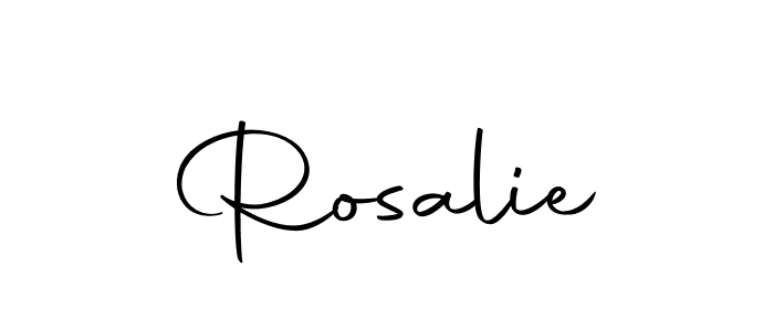 Make a beautiful signature design for name Rosalie. With this signature (Autography-DOLnW) style, you can create a handwritten signature for free. Rosalie signature style 10 images and pictures png