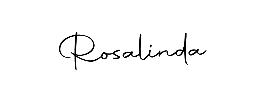 Use a signature maker to create a handwritten signature online. With this signature software, you can design (Autography-DOLnW) your own signature for name Rosalinda. Rosalinda signature style 10 images and pictures png