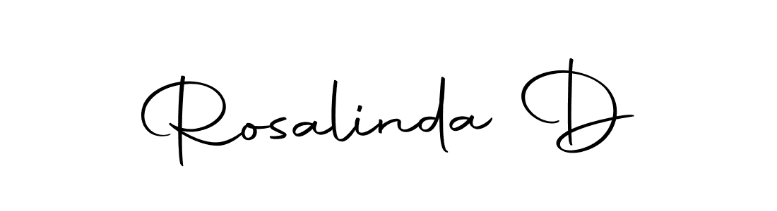 Design your own signature with our free online signature maker. With this signature software, you can create a handwritten (Autography-DOLnW) signature for name Rosalinda D. Rosalinda D signature style 10 images and pictures png