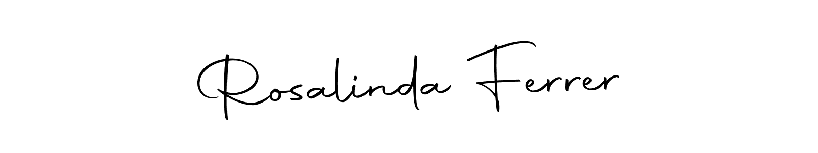 Make a beautiful signature design for name Rosalinda Ferrer. Use this online signature maker to create a handwritten signature for free. Rosalinda Ferrer signature style 10 images and pictures png