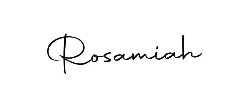 Make a beautiful signature design for name Rosamiah. With this signature (Autography-DOLnW) style, you can create a handwritten signature for free. Rosamiah signature style 10 images and pictures png