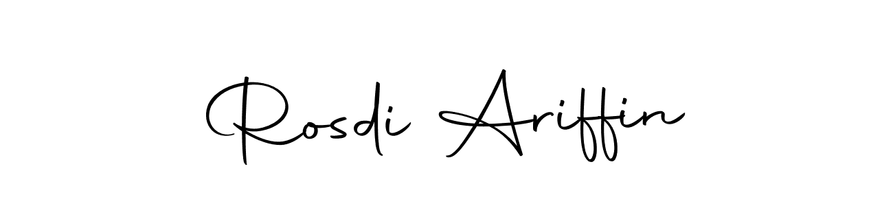 Rosdi Ariffin stylish signature style. Best Handwritten Sign (Autography-DOLnW) for my name. Handwritten Signature Collection Ideas for my name Rosdi Ariffin. Rosdi Ariffin signature style 10 images and pictures png