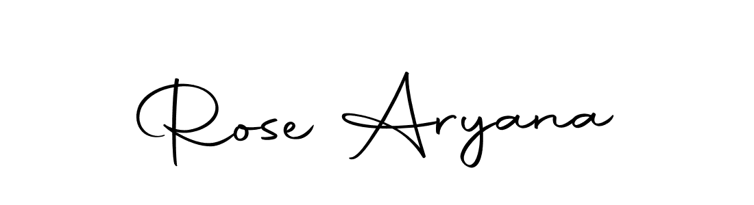Here are the top 10 professional signature styles for the name Rose Aryana. These are the best autograph styles you can use for your name. Rose Aryana signature style 10 images and pictures png