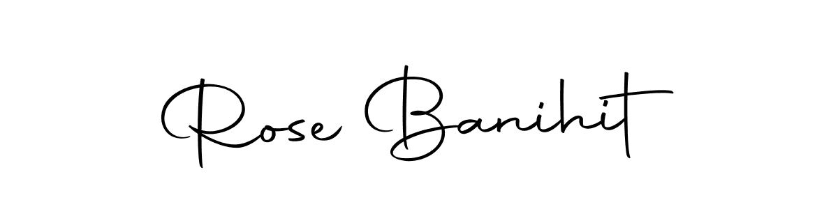 Design your own signature with our free online signature maker. With this signature software, you can create a handwritten (Autography-DOLnW) signature for name Rose Banihit. Rose Banihit signature style 10 images and pictures png