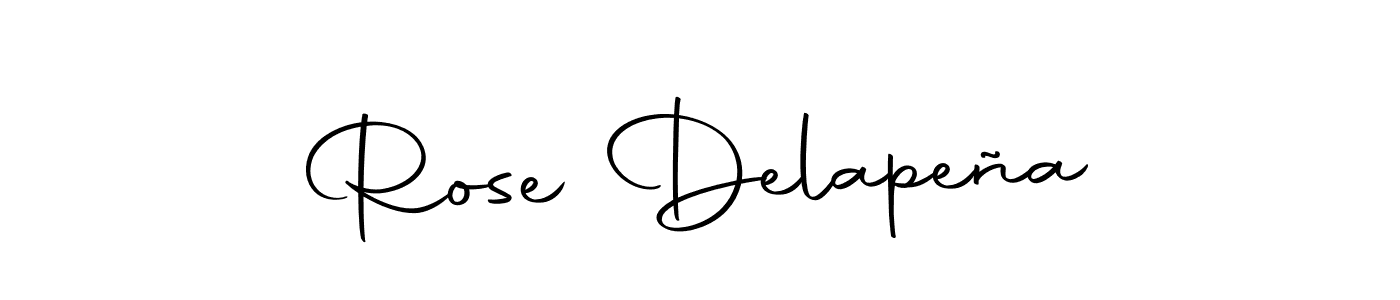 Create a beautiful signature design for name Rose Delapeña. With this signature (Autography-DOLnW) fonts, you can make a handwritten signature for free. Rose Delapeña signature style 10 images and pictures png