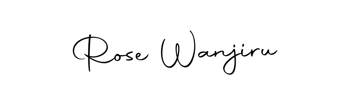 Make a beautiful signature design for name Rose Wanjiru. Use this online signature maker to create a handwritten signature for free. Rose Wanjiru signature style 10 images and pictures png