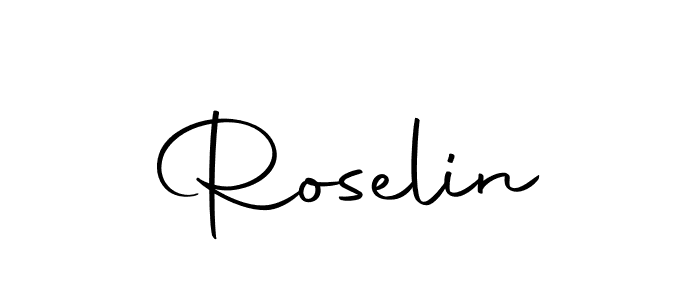 How to make Roselin signature? Autography-DOLnW is a professional autograph style. Create handwritten signature for Roselin name. Roselin signature style 10 images and pictures png