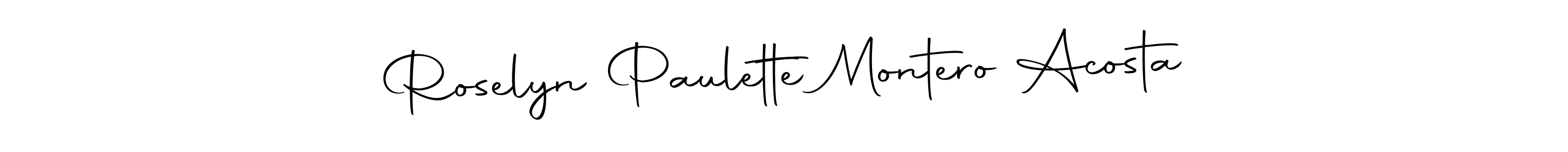 The best way (Autography-DOLnW) to make a short signature is to pick only two or three words in your name. The name Roselyn Paulette Montero Acosta include a total of six letters. For converting this name. Roselyn Paulette Montero Acosta signature style 10 images and pictures png