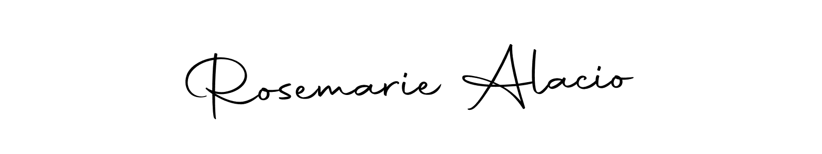 Create a beautiful signature design for name Rosemarie Alacio. With this signature (Autography-DOLnW) fonts, you can make a handwritten signature for free. Rosemarie Alacio signature style 10 images and pictures png