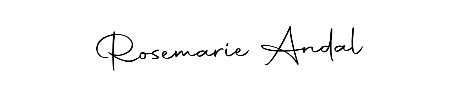 Design your own signature with our free online signature maker. With this signature software, you can create a handwritten (Autography-DOLnW) signature for name Rosemarie Andal. Rosemarie Andal signature style 10 images and pictures png