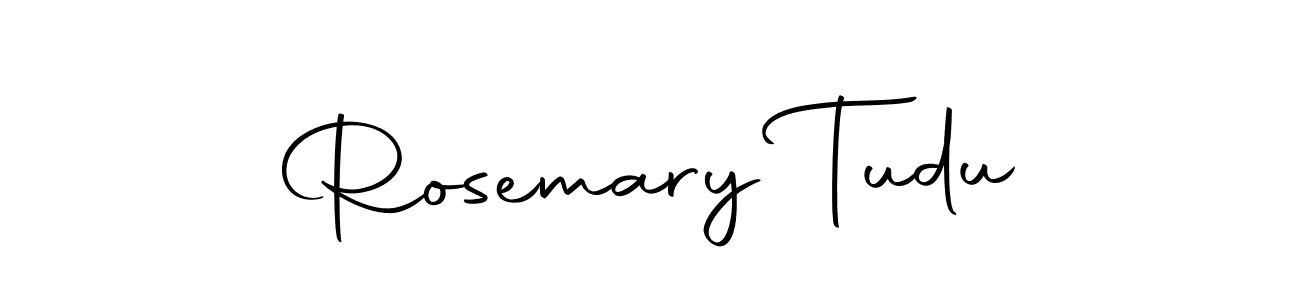 How to make Rosemary Tudu name signature. Use Autography-DOLnW style for creating short signs online. This is the latest handwritten sign. Rosemary Tudu signature style 10 images and pictures png