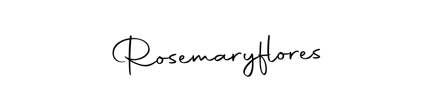 Design your own signature with our free online signature maker. With this signature software, you can create a handwritten (Autography-DOLnW) signature for name Rosemaryflores. Rosemaryflores signature style 10 images and pictures png