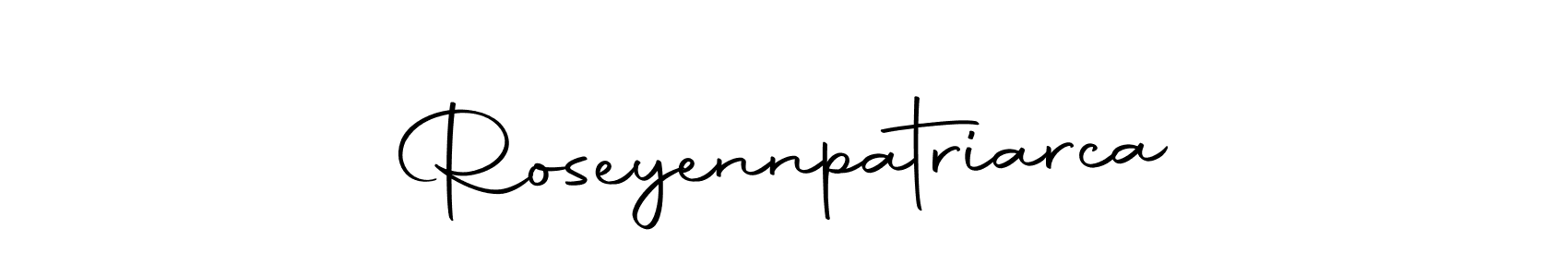 Create a beautiful signature design for name Roseyennpatriarca. With this signature (Autography-DOLnW) fonts, you can make a handwritten signature for free. Roseyennpatriarca signature style 10 images and pictures png