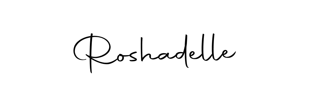 Make a beautiful signature design for name Roshadelle. With this signature (Autography-DOLnW) style, you can create a handwritten signature for free. Roshadelle signature style 10 images and pictures png