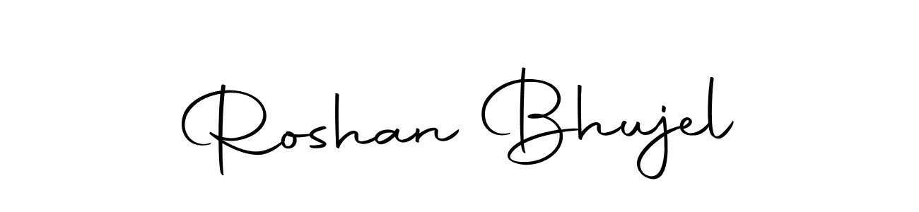 This is the best signature style for the Roshan Bhujel name. Also you like these signature font (Autography-DOLnW). Mix name signature. Roshan Bhujel signature style 10 images and pictures png