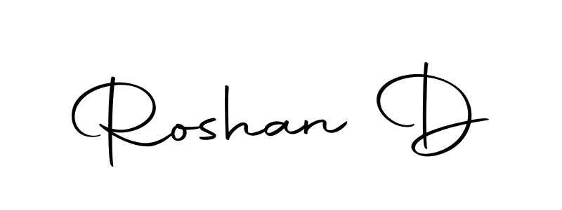 Design your own signature with our free online signature maker. With this signature software, you can create a handwritten (Autography-DOLnW) signature for name Roshan D. Roshan D signature style 10 images and pictures png