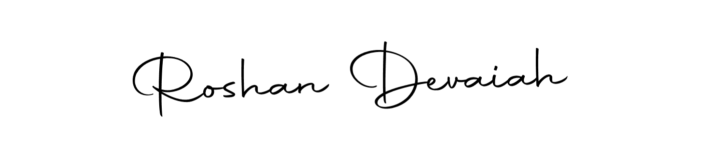 Roshan Devaiah stylish signature style. Best Handwritten Sign (Autography-DOLnW) for my name. Handwritten Signature Collection Ideas for my name Roshan Devaiah. Roshan Devaiah signature style 10 images and pictures png