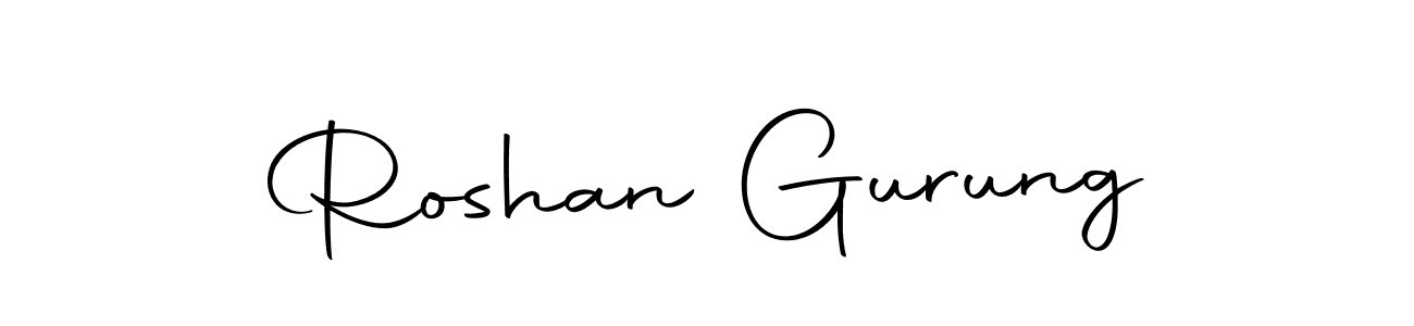 Make a beautiful signature design for name Roshan Gurung. With this signature (Autography-DOLnW) style, you can create a handwritten signature for free. Roshan Gurung signature style 10 images and pictures png