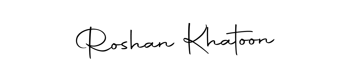 Use a signature maker to create a handwritten signature online. With this signature software, you can design (Autography-DOLnW) your own signature for name Roshan Khatoon. Roshan Khatoon signature style 10 images and pictures png