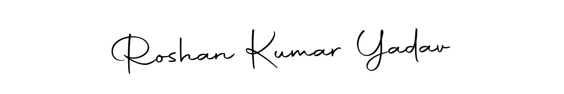 How to make Roshan Kumar Yadav name signature. Use Autography-DOLnW style for creating short signs online. This is the latest handwritten sign. Roshan Kumar Yadav signature style 10 images and pictures png