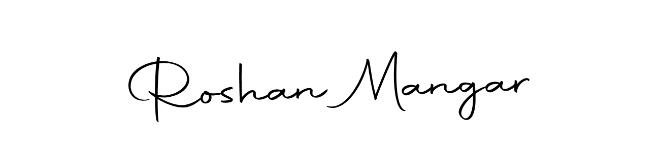 Also we have Roshan Mangar name is the best signature style. Create professional handwritten signature collection using Autography-DOLnW autograph style. Roshan Mangar signature style 10 images and pictures png