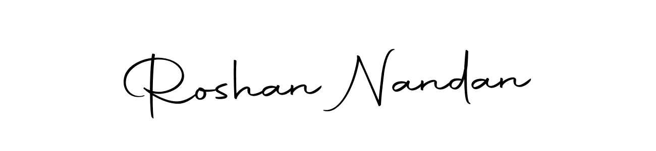 This is the best signature style for the Roshan Nandan name. Also you like these signature font (Autography-DOLnW). Mix name signature. Roshan Nandan signature style 10 images and pictures png