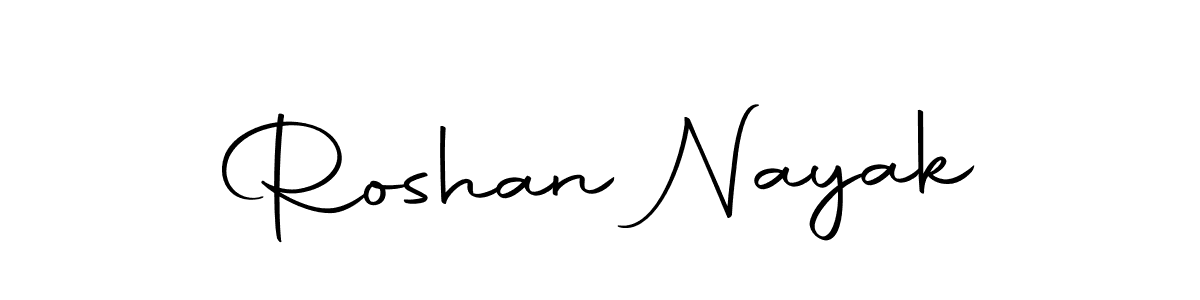 Create a beautiful signature design for name Roshan Nayak. With this signature (Autography-DOLnW) fonts, you can make a handwritten signature for free. Roshan Nayak signature style 10 images and pictures png