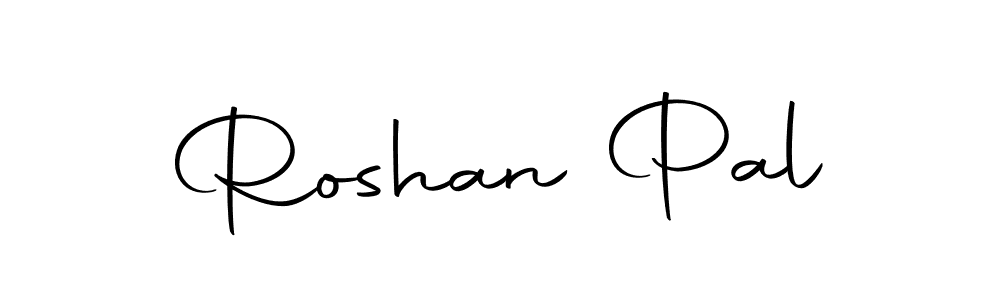 How to make Roshan Pal name signature. Use Autography-DOLnW style for creating short signs online. This is the latest handwritten sign. Roshan Pal signature style 10 images and pictures png