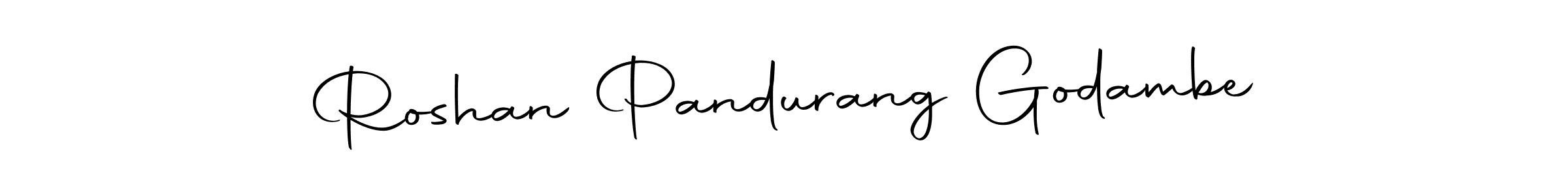 You can use this online signature creator to create a handwritten signature for the name Roshan Pandurang Godambe. This is the best online autograph maker. Roshan Pandurang Godambe signature style 10 images and pictures png