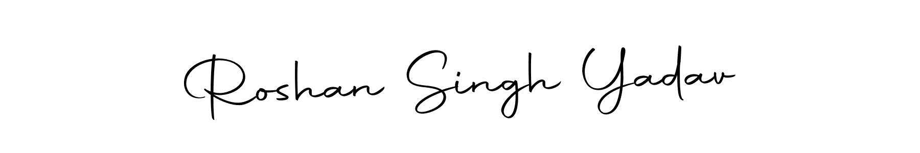 You should practise on your own different ways (Autography-DOLnW) to write your name (Roshan Singh Yadav) in signature. don't let someone else do it for you. Roshan Singh Yadav signature style 10 images and pictures png