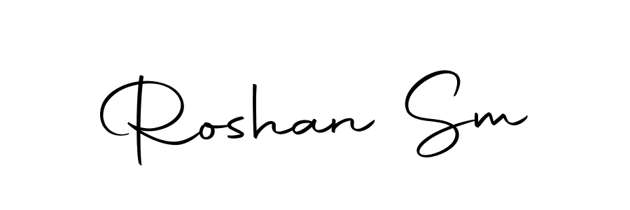 Create a beautiful signature design for name Roshan Sm. With this signature (Autography-DOLnW) fonts, you can make a handwritten signature for free. Roshan Sm signature style 10 images and pictures png