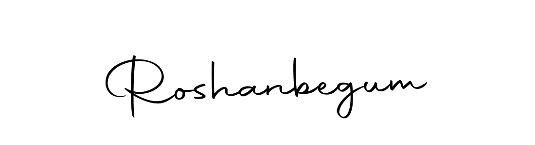 Use a signature maker to create a handwritten signature online. With this signature software, you can design (Autography-DOLnW) your own signature for name Roshanbegum. Roshanbegum signature style 10 images and pictures png